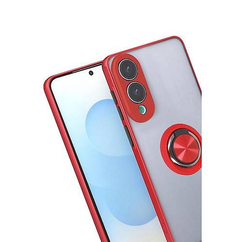 Galaxy S25 Edge K�l�f Montreal Y�z�kl� Silikon Kapak - K�rm�z�