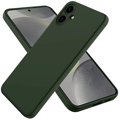 Galaxy A06 K�l�f First Silikon - Koyu Ye�il