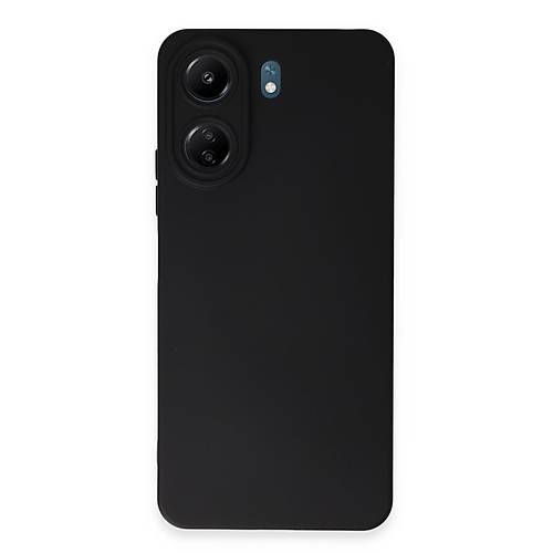 Redmi 13C K�l�f Nano i�i Kadife Silikon - Siyah