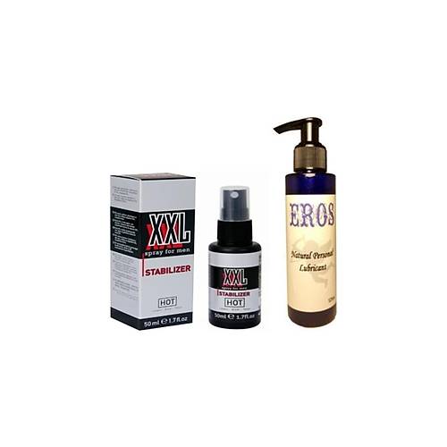 Mucizevi Hot Xxl Peak Power For Men Sprey 50 ml Eros Natural Lubricant 125ML