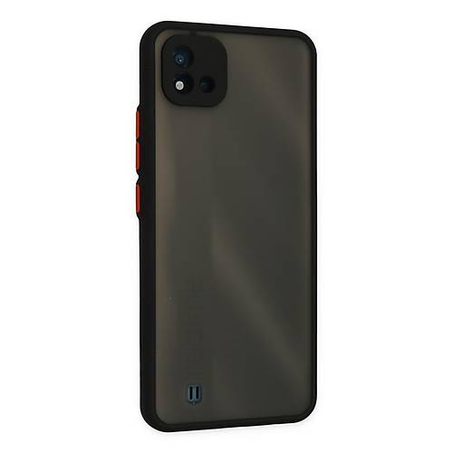 Realme C11 2021 K�l�f Montreal Silikon Kapak - Siyah