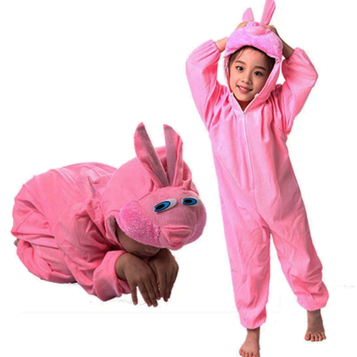 �ocuk Tav�an Kost�m� Pembe Renk 4-5 Ya� 100 cm
