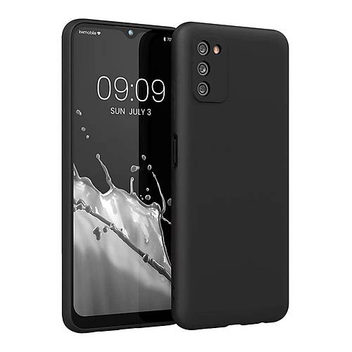 Galaxy A03S K�l�f First Silikon - Siyah