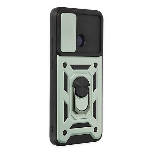 Redmi 10C K�l�f Pars Lens Y�z�kl� Silikon - Ye�il