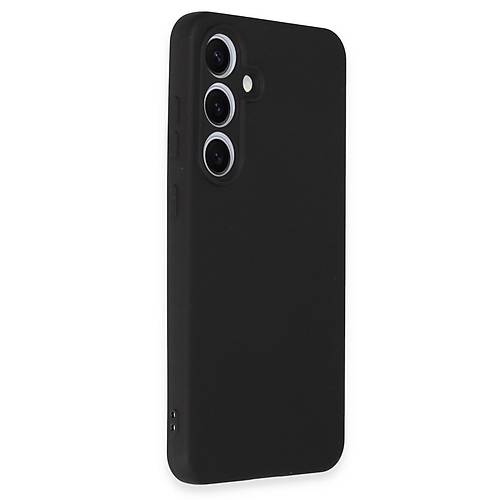 Galaxy S24 FE K�l�f Nano i�i Kadife Silikon - Siyah