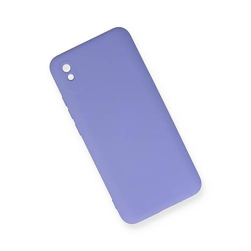 Redmi 9A K�l�f Nano i�i Kadife Silikon - Lila
