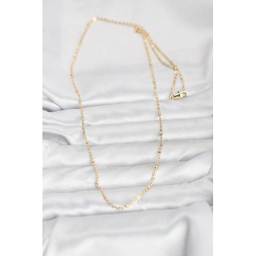 CM 14K Gold Renk Burgu Model 60 cm Kad�n Kolye