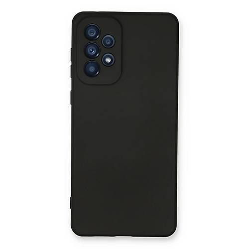 Galaxy A53 5G K�l�f Nano i�i Kadife Silikon - Siyah