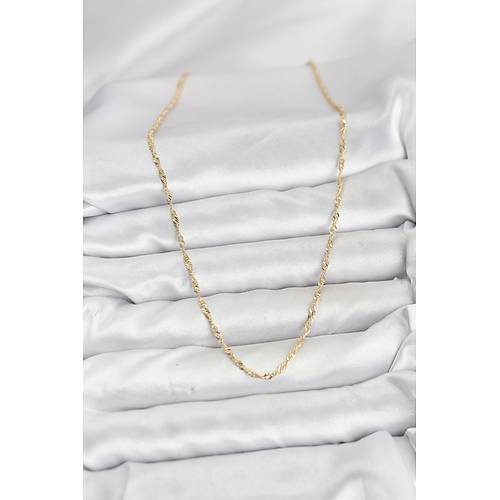 CM 14K Gold Renk Yass� Burgulu Model Kad�n Kolye