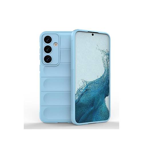 Galaxy S24 K�l�f Optimum Silikon - Sky Blue