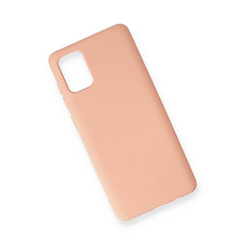 Galaxy A71 K�l�f Nano i�i Kadife Silikon - Pudra