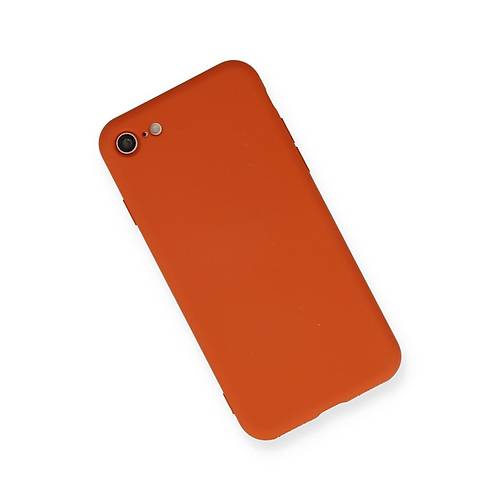 iPhone 7 K�l�f Nano i�i Kadife Silikon - K�rm�z�