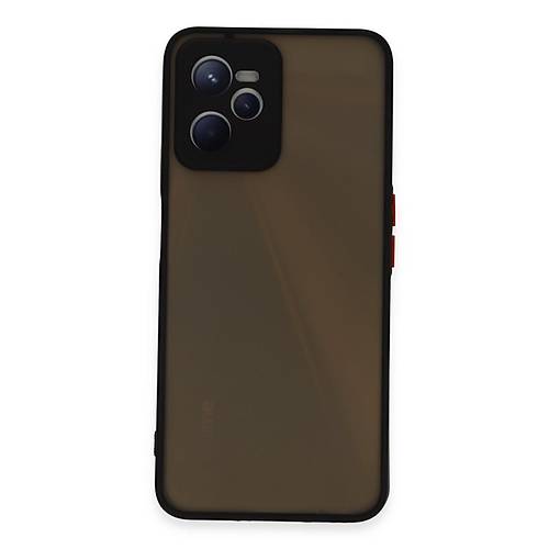 Realme C35 K�l�f Montreal Silikon Kapak - Siyah