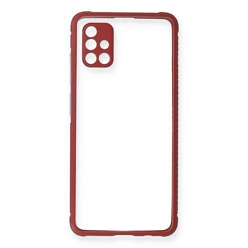 Galaxy A51 K�l�f Miami �effaf Silikon - Fu�ya
