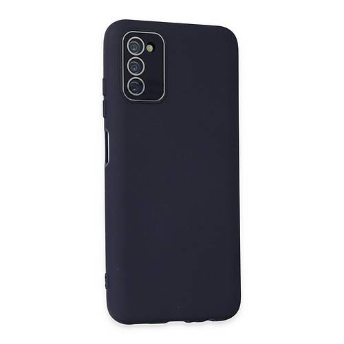 Galaxy A03S K�l�f Lansman Glass Kapak - Lacivert