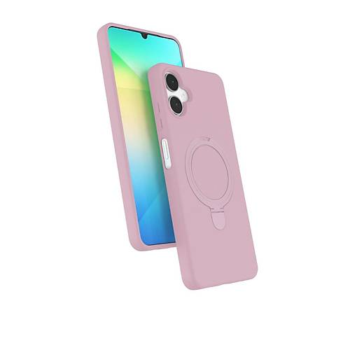 Galaxy A06 Regal Magsafe Standl� Kapak - A��k Pembe