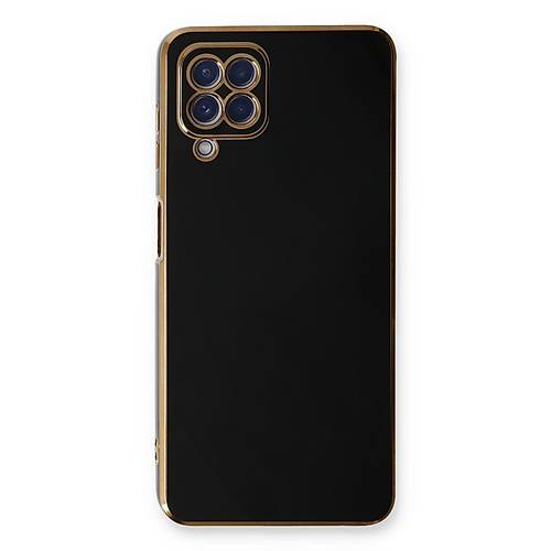 Galaxy A22 K�l�f Volet Silikon - Siyah