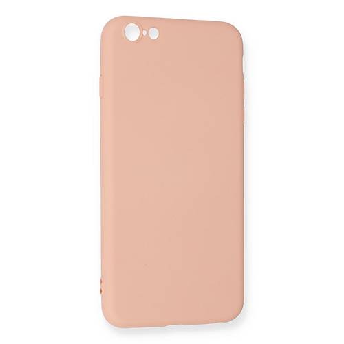 iPhone 6 Plus K�l�f Nano i�i Kadife Silikon - Pudra