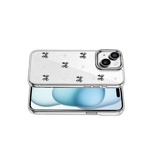 iPhone 15 Plus Fiyonk Desenli Kapak - Desen 8