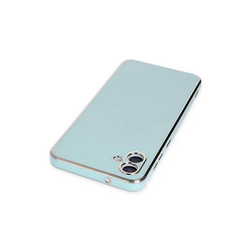 Galaxy A04 K�l�f Volet Silikon - A��k Ye�il