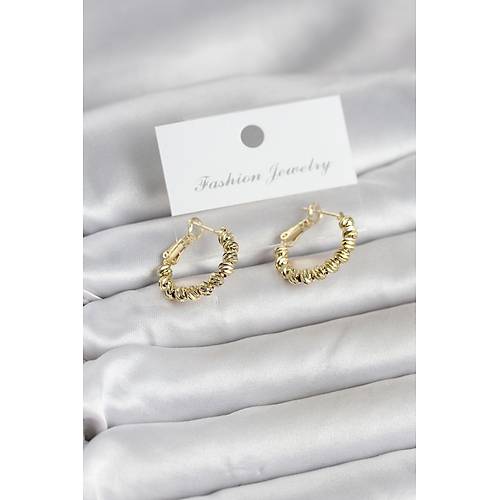 Gold Renk Pirin� Dorika Halka Kad�n K�pe