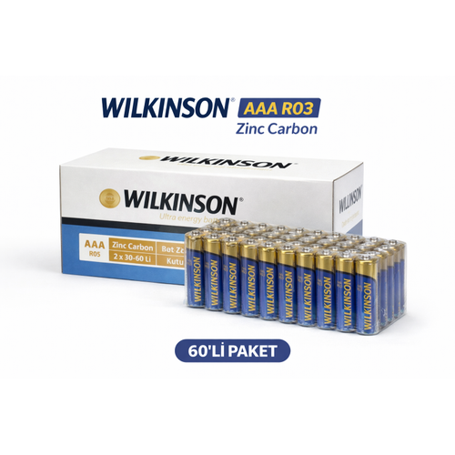 Wilkinson AAA R03 �nce Pil Zinc Carbon Ultra Energy 2 li 30 Paket