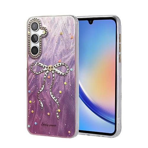Galaxy A34 5G K�l�f Blade Aynal� Desenli Kapak - Desen 1