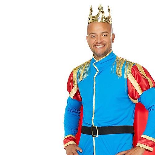 Plastik Kral Tac� Alt�n Renk Yeti�kin Boy 55 cm