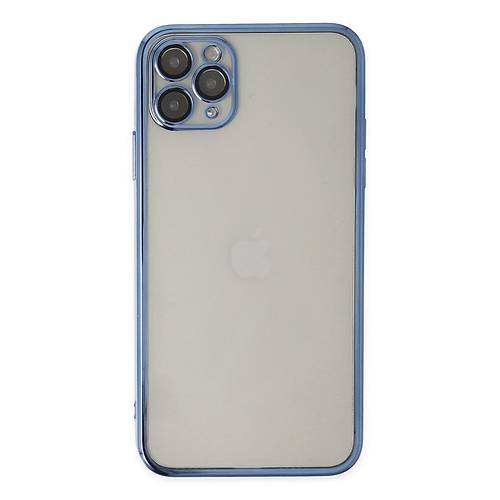 iPhone 11 Pro K�l�f Razer Lensli Silikon - A��k Mavi