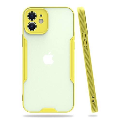 iPhone 12 K�l�f Platin Silikon - Sar�