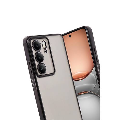 Realme C75 4G K�l�f Razer Lensli Silikon - Siyah