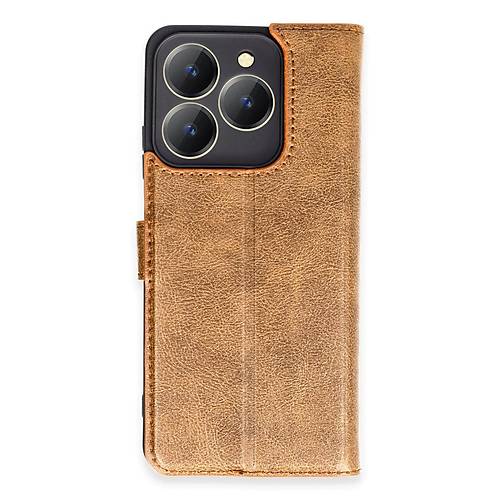 Realme C63 K�l�f Trend S Plus Kapakl� K�l�f - Taba