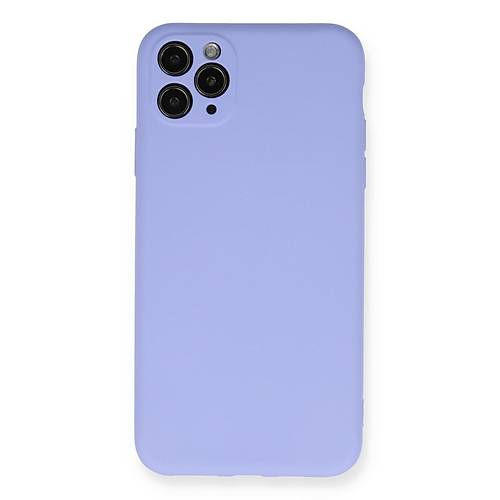 iPhone 11 Pro Max K�l�f Nano i�i Kadife Silikon - Lila