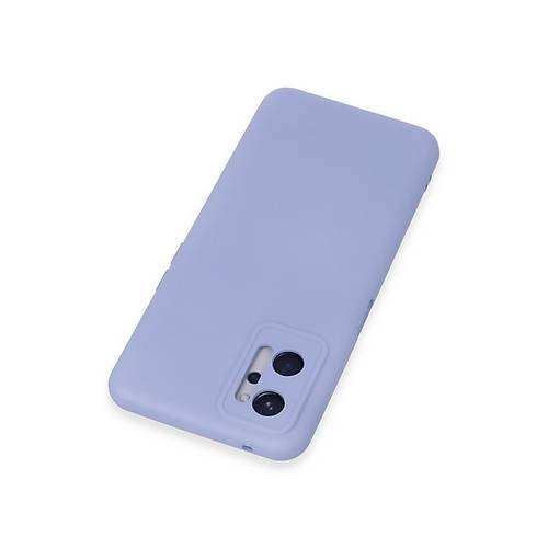 Realme 9i 4G K�l�f Nano i�i Kadife Silikon - Lila