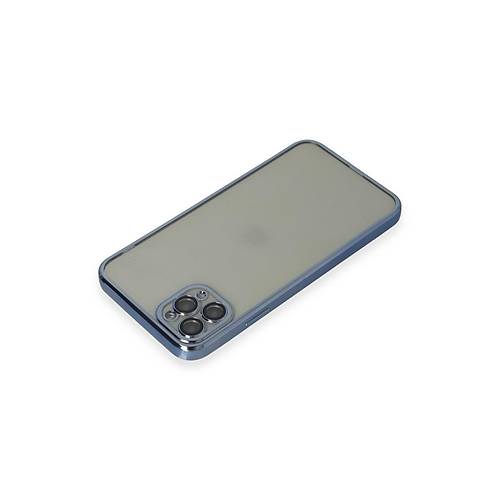 iPhone 11 Pro Max K�l�f Razer Lensli Silikon - A��k Mavi