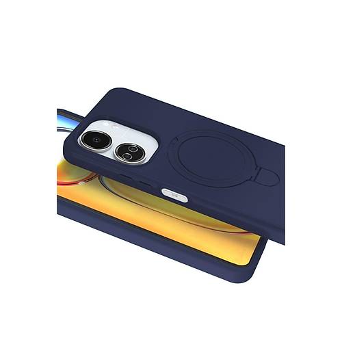Redmi 13C Regal Magsafe Standl� Kapak - Lacivert