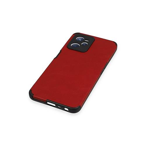 Realme C35 K�l�f Loop Deri Silikon - K�rm�z�