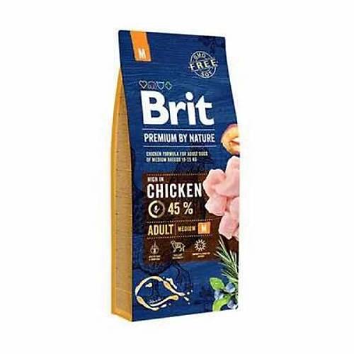 Brit Premium By Nature Adult Orta Irk Tavuklu Yeti�kin K�pek Mamas� 15 Kg