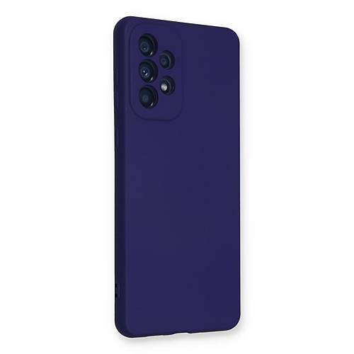 Galaxy A33 5G K�l�f Nano i�i Kadife Silikon - Mor