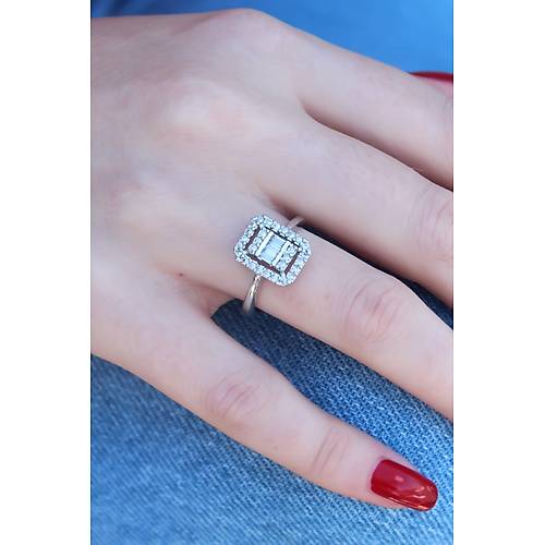 G�m�� Renk Baget Zirkon Ta�l� Kad�n Y�z�k