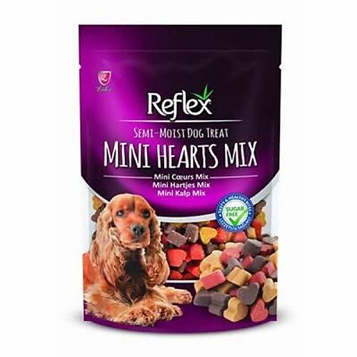 Semi Moist Mini Kalp Mix Yar� Yumu�ak K�pek �d�l� 150 Gr