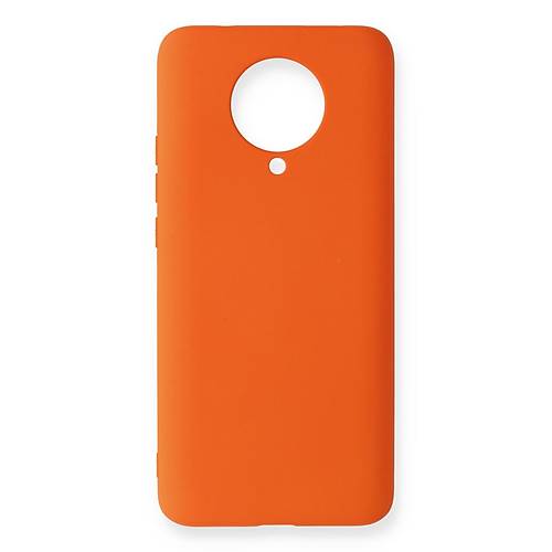 Redmi K30 Pro K�l�f Nano i�i Kadife Silikon - Turuncu