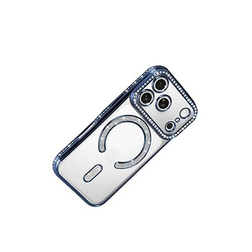 iPhone 17 Pro Max Joke Simli Magneticsafe K�l�f - Mavi