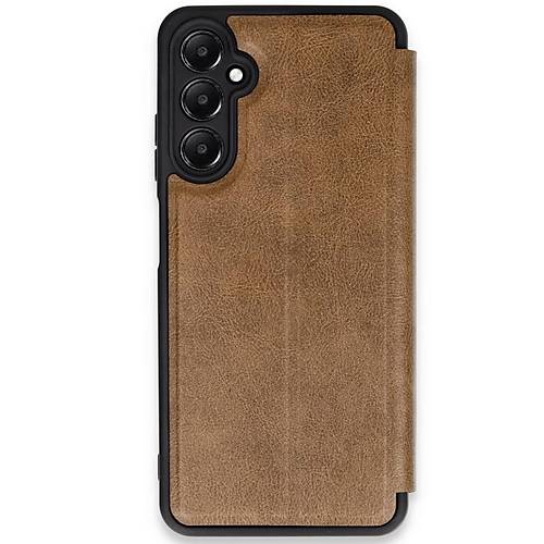 Galaxy A35 5G K�l�f Flip Cover - Taba
