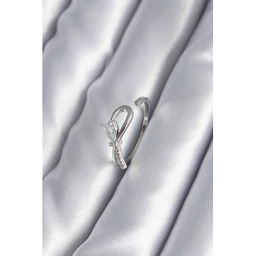 Pirin� G�m�� Renk Zirkon Ta� Detay Kurdele Model Kad�n Y�z�k