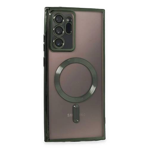 Galaxy Note 20 Ultra K�l�f Kross Magneticsafe Kapak - Koyu Ye�il