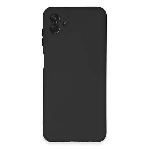 Galaxy A04E K�l�f Nano i�i Kadife Silikon - Siyah