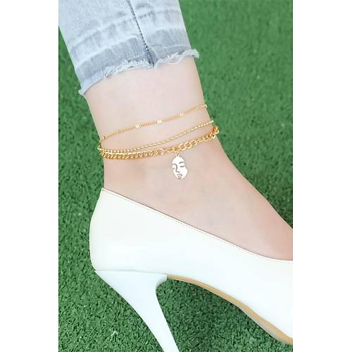 Rose Renk Zincirli Kad�n Fig�rl� Hal Hal