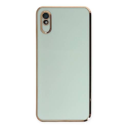 Redmi 9A K�l�f Volet Silikon - A��k Ye�il