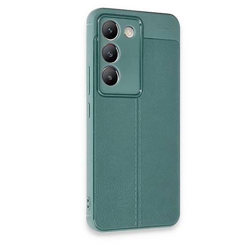 V30 Lite 4G K�l�f Auto Focus Kapak - Koyu Ye�il